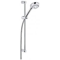 Logo set de douche 60 cm douchette à main 3 jets chromée