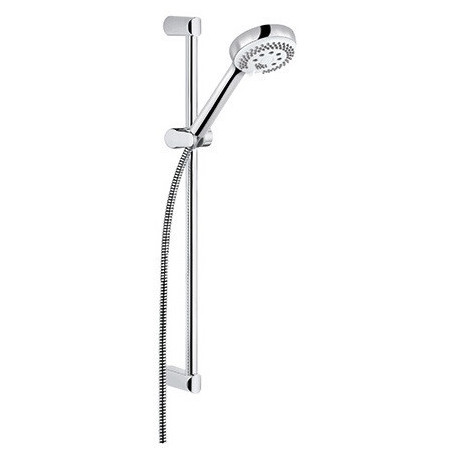 Logo set de douche 60 cm douchette à main 3 jets chromée