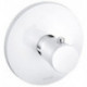 Balance mitigeur thermostatique de douche à encastrer chromée/blanc