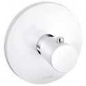 Balance mitigeur thermostatique de douche à encastrer chromée/blanc