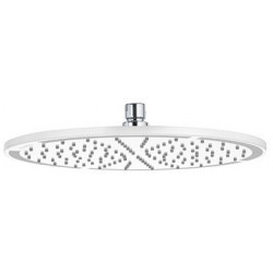 A-qa tête de douche métallique 300 mm chromée/blanc