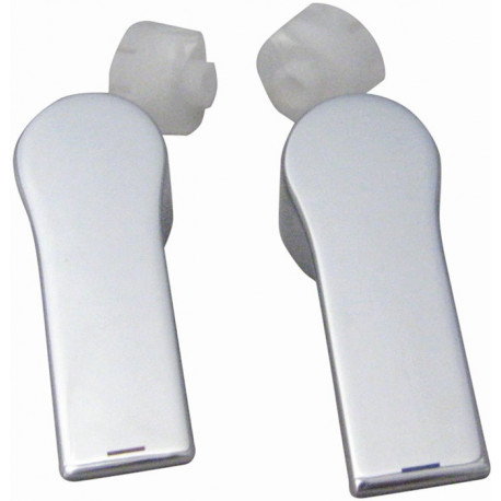 Jeu de poignées ZENTA SL chrome, pour raccords 4 trous KLUDI