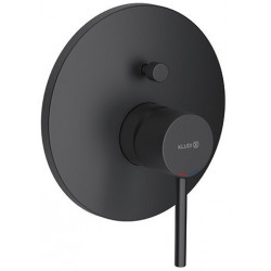 Mitigeur bain/douche BOZZ noir mat pour montage encastré KLUDI