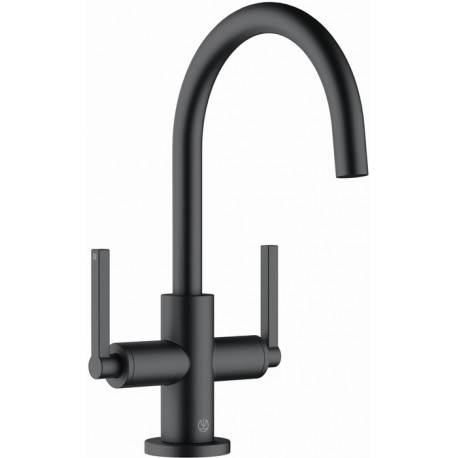 NOVA FONTE Avec mitigeur LAVABO NOIR MATT