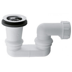 Siphon Kludi pour baignoires et receveurs de douche, blanc