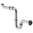 Siphon economie d'espace g 1 1/4 chromée