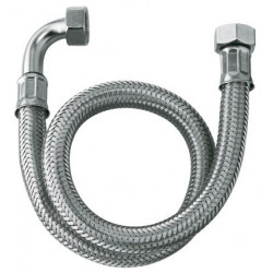 Tuyau de pression en acier inoxydable G 1/2" x G 1/2" x 1000 mm KLUDI