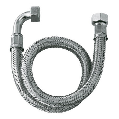 Tuyau de pression en acier inoxydable G 1/2" x G 1/2" x 1000 mm KLUDI