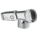 Support douchette 1/2 chrome