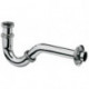 Siphon a tube pour bidet g 1/4 chromée