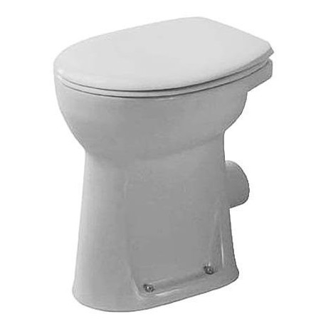 WC sur pied DURAPLUS SOUDAN, plat 360 x 465 mm, sortie verticale, blanc DURAVIT