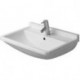 Lavabo Duravit STARCK 3avec trop plein plage de robinettrie 1 trou de robinetterie 600x450mm blanc