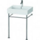 Support métallique VERO réglable en hauteur +50mm pour lavabo 045460 chromé 