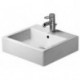 Lavabo Duravit VEROavec trop plein plage de robinettrie 500x470mm geschl 1 trou de robinetterie blanc