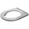 Anneau abattant WC STARCK 3 VITAL sans fermeture souple blanc
