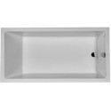 Baignoire rectangulaire STARCK X 1800x900mm 1 dossier incliné blanc