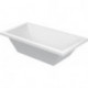 Baignoire rectangulaire STARCK X 1800x900mm 2 dossier incliné blanc