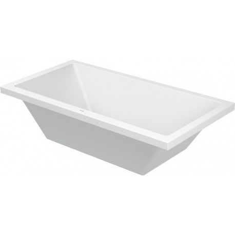 Baignoire rectangulaire STARCK X 1800x900mm 2 dossier incliné blanc