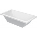 Baignoire rectangulaire STARCK X 1800x900mm 2 dossier incliné blanc