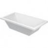 Baignoire rectangulaire STARCK X 1800x900mm 2 dossier incliné blanc