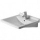 Lavabo Duravit STARCK 3 VITALavec trop plein plage de robinettrie 600x545mm 1 trou de robinetterie blanc