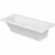 Baignoire rectangulaire D-CODE 1 dossier incliné, blanc 1600 x 700 mm DURAVIT