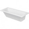 Baignoire rectangulaire D-CODE 1 dossier incliné, blanc 1600 x 700 mm DURAVIT