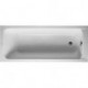 Baignoire rectangulaire D-CODE 1 dossier incliné blanc 1700x700mm