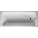 Baignoire rectangulaire D-CODE 1 dossier incliné blanc 1700x700mm