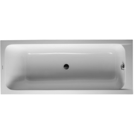 Baignoire rectangulaire D-CODE 1 dossier incliné blanc 1700x700mm