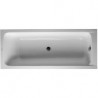Baignoire rectangulaire D-CODE 1 dossier incliné blanc 1700x700mm