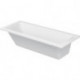 Baignoire rectangulaire D-CODE 1 dossier incliné blanc 1700x750mm