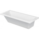 Baignoire rectangulaire D-CODE 1 dossier incliné blanc 1700x750mm