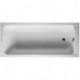 Baignoire rectangulaire D-CODE 1 dossier incliné, blanc 1700 x 750 mm DURAVIT