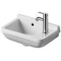 Lave-mains Duravit STARCK 3avec trop plein plage de robinettrie 400x260mm 1 trou de robinetterie blanc
