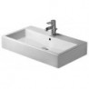 Lavabo Duravit VEROavec trop plein plage de robinettrie 700x470mm 1 trou de robinetterie blanc