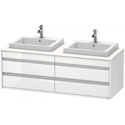 Meuble sous-vasque KETHO 550x1400x496mm blanc mat
