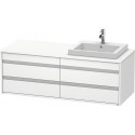 Meuble sous-vasque KETHO 550x1400x496mm WT re blanc mat