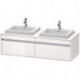 Meuble sous-vasque KETHO 550x1400x426mm WT li blanc mat