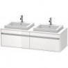 Meuble sous-vasque KETHO 550x1400x426mm WT re blanc mat