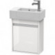 Meuble sous-vasque KETHO 225x450x550mm ouverture gauche blanc mat