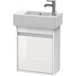Meuble sous-vasque KETHO 225x450x550mm ouverture gauche blanc mat