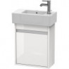 Meuble sous-vasque KETHO 225x450x550mm ouverture gauche blanc mat
