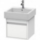 Meuble sous-vasque KETHO 440x450x410mm blanc mat