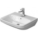 Lavabo Duravit DURASTYLEavec trop plein plage de robinettrie 550x440mm 1 trou de robinetterie blanc