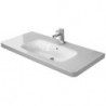 Lavabo meuble Duravit DURASTYLEavec trop plein plage de robinettrie 1000x480mm 1 trou de robinetterie blanc