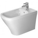 Bidet DURASTYLEavec trop plein plage de robinettrie 370x630mm 1 trou de robinetterie blanc