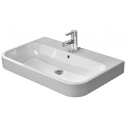 Lavabo meuble Duravit HAPPY D.2avec trop plein plage de robinettrie 1000x505mm geschl 1 trou de robinetterie blanc