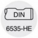 Foret hélicoïdal en carbure monobloc, SuperLine 5 x D, type RT 100 U, DIN 6537, DIN 6535, forme HE, surface FIRE, Ø m7 : 5,95 mm, Long. totale 82 mm