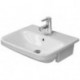 Lavabo semi-encastréavec trop-plein, trou pour robinetterie, 550 x 455 mm blanc DURAVIT 